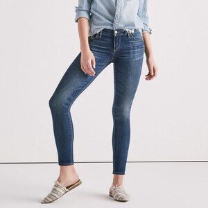 LUCKY BRAND LOW-RISE STELLA SKINNY JEANS STRETCH DENIM DISTRESSED DARK sz 4/27